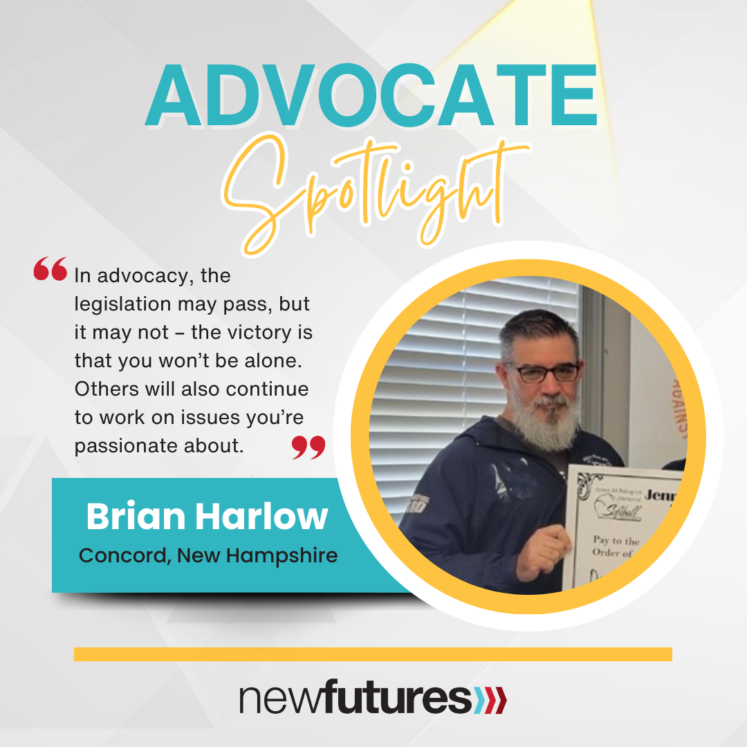 New Futures Recognizes Brian Harlow in Advocate Spotlight Series