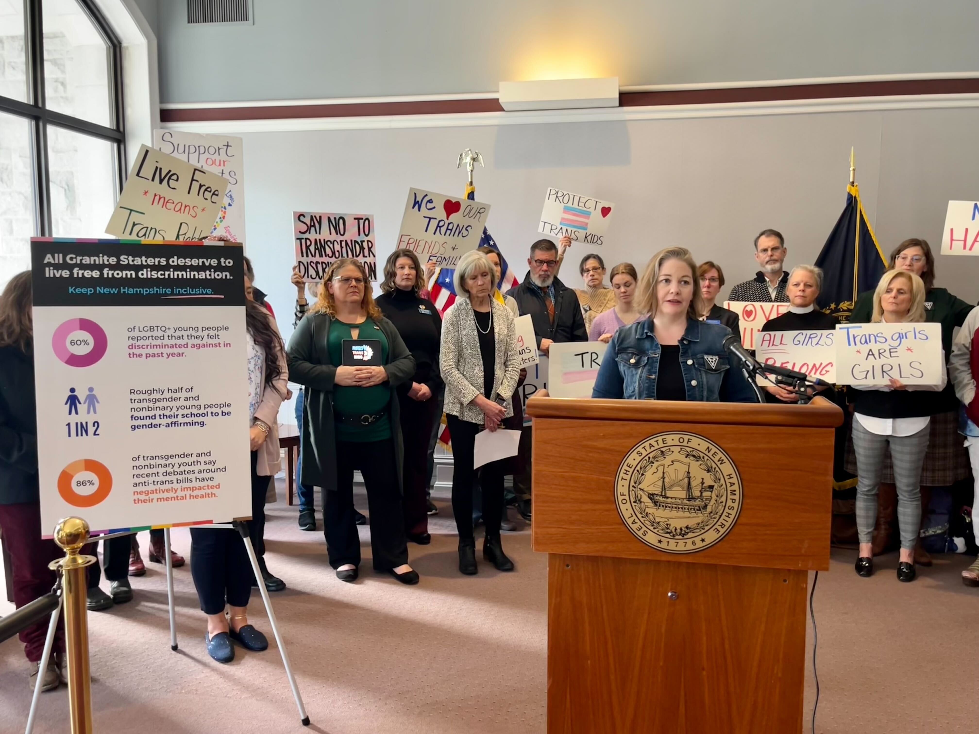 N.H. Families, Business & Community Leaders Hold Press Conference Opposing Assault on LGBTQ+ Health, Rights