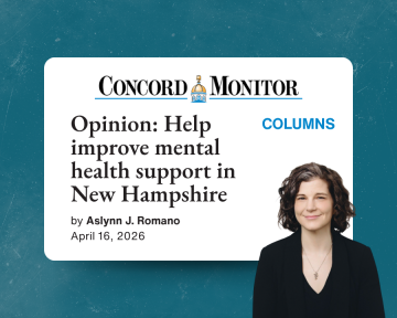 Concord Monitor — Aslynn Romano, PMHNP: Help improve mental...