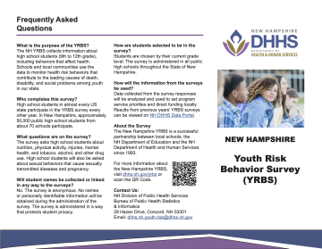 Frequently Asked Questions Brochure - NH DHHS