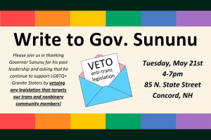 Write to Gov. Sununu - Veto Anti-Trans Legislation!